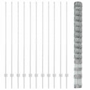 vidaXL Kerítés oszlopokkal Ezüst 1.6 x 25 m Acél