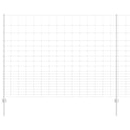 vidaXL Kerítés oszlopokkal Ezüst 1.6 x 25 m Acél