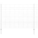 vidaXL Kerítés oszlopokkal Ezüst 1.6 x 25 m Acél