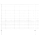 vidaXL Kerítés oszlopokkal Ezüst 1.6 x 25 m Acél