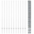 vidaXL Kerítés oszlopokkal Ezüst 1.6 x 25 m Acél