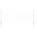 vidaXL Kerítés és Oszlop Ezüst 0,8 x 50 m Acél
