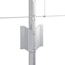 vidaXL Kerítés oszlopokkal Ezüst 0.8 x 50 m Acél