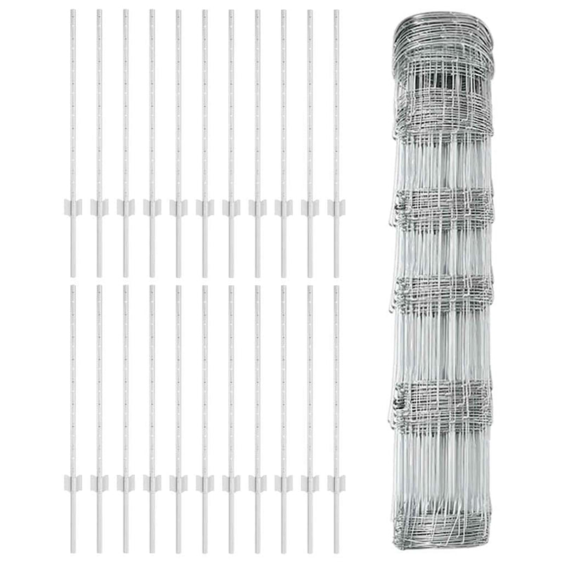 vidaXL Kerítés oszlopokkal Ezüst 0.8 x 50 m Acél
