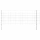 vidaXL Kerítés és Oszlop Ezüst 0,8 x 50 m Acél