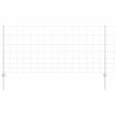 vidaXL Kerítés oszlopokkal Ezüst 1 x 50 m Acél