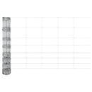 vidaXL Kerítés oszlopokkal Ezüst 1 x 50 m Acél