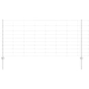 vidaXL Kerítés oszlopokkal Ezüst 1 x 50 m Acél