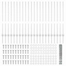 vidaXL Vadkerítés oszlopokkal 50 x 1 m (Sz x M) Forró-galvanizált Acél