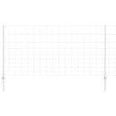 vidaXL Kerítés oszlopokkal Ezüst 1.2 x 50 m Acél