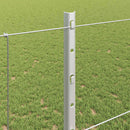 vidaXL Kerítés oszlopokkal Ezüst 1.2 x 50 m Acél