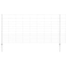 vidaXL Kerítés oszlopokkal Ezüst 1.2 x 50 m Acél