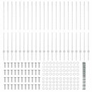 vidaXL Kerítés oszlopokkal Ezüst 1.4 x 50 m Acél