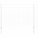 vidaXL Kerítés oszlopokkal Ezüst 1.5 x 50 m Acél