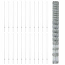 vidaXL Kerítés oszlopokkal Ezüst 1.5 x 50 m Acél