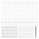 vidaXL Kerítés oszlopokkal Ezüst 1.6 x 50 m Acél
