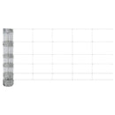 vidaXL Kerítés oszlopokkal Ezüst 0.8 x 100 m Acél