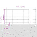 vidaXL Vadkerítés oszlopokkal 100 x 0,8 m (Sz x M)