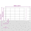 vidaXL Kerítés oszlopokkal Ezüst 0.8 x 100 m Acél