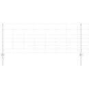 vidaXL Kerítés oszlopokkal Ezüst 0.8 x 100 m Acél