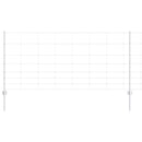 vidaXL Kerítés oszlopokkal Ezüst 1 x 100 m Acél