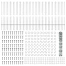 vidaXL Kültéri vadkerítés oszloppal 100 x 1 m Forró-galvanizált Acél