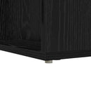 vidaXL Sarokíróasztal Fekete tölgy 101,5 x 149,5 x 149,5 cm Szerelt Fa