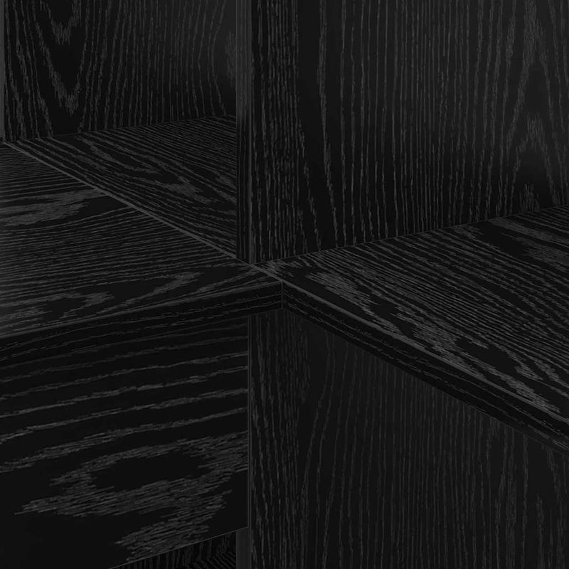 vidaXL Sarokíróasztal Musta tammi 101,5 x 149,5 x 149,5 cm Faanyag