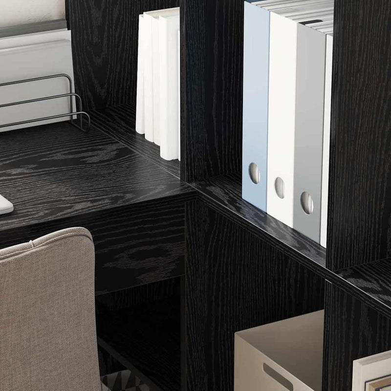 vidaXL Sarokíróasztal Musta tammi 101,5 x 149,5 x 149,5 cm Faanyag