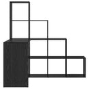 vidaXL Sarokíróasztal Fekete tölgy 101,5 x 149,5 x 149,5 cm Szerelt Fa