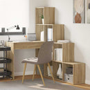 vidaXL Sarokíróasztal Sonoma tölgy 101,5 x 149,5 x 149,5 cm Szerelt Fa