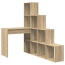 vidaXL Sarokíróasztal Sonoma tölgy 101,5 x 149,5 x 149,5 cm Szerelt Fa