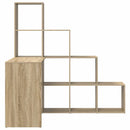 vidaXL Sarokíróasztal Sonoma tölgy 101,5 x 149,5 x 149,5 cm Szerelt Fa