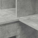 vidaXL Sarokíróasztal Beton szürke 101,5 x 149,5 x 149,5 cm Faanyag