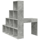 vidaXL Sarokíróasztal Beton Szürke 101,5 x 149,5 x 149,5 cm Faanyag