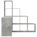 vidaXL Sarokíróasztal Beton Szürke 101,5 x 149,5 x 149,5 cm Faanyag