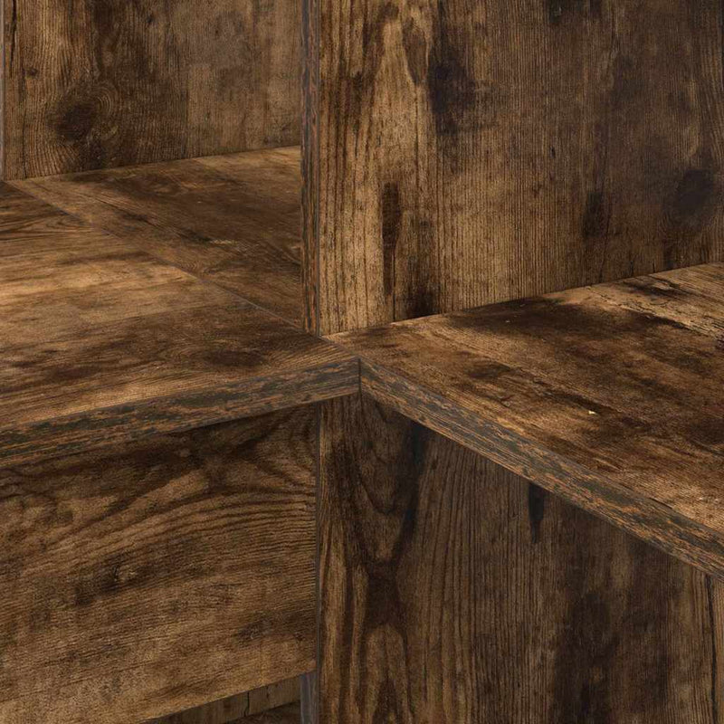 vidaXL Sarokíróasztal Füstölt tölgy 101,5 x 149,5 x 149,5 cm Faanyag