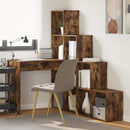 vidaXL Sarokíróasztal Füstölt tölgy 101,5 x 149,5 x 149,5 cm Faanyag