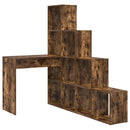 vidaXL Sarokíróasztal Füstölt tölgy 101,5 x 149,5 x 149,5 cm Faanyag