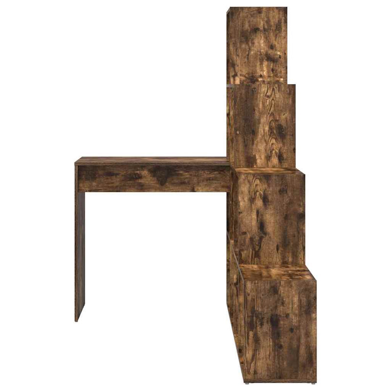 vidaXL Sarokíróasztal Füstölt tölgy 101,5 x 149,5 x 149,5 cm Faanyag