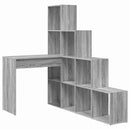 vidaXL Sarokíróasztal Szürke Sonoma 101,5 x 149,5 x 149,5 cm Faanyag