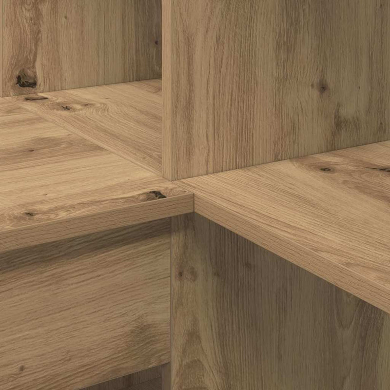 vidaXL Sarokíróasztal kézműves tölgy 101,5 x 149,5 x 149,5 cm Faanyag