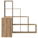 vidaXL Sarokíróasztal kézműves tölgy 101,5 x 149,5 x 149,5 cm Faanyag