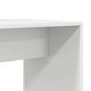 vidaXL Asztal polcokkal tárolóval Fehér 138,5 x 55 x 143 cm Faanyag