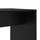 vidaXL Asztal polcokkal Fekete tölgy 138,5 x 55 x 143 cm Faanyag