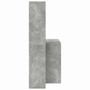 vidaXL Asztal polcokkal Beton Szürke 138,5 x 55 x 143 cm Faanyag