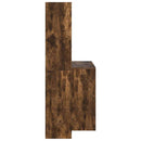 vidaXL Asztal polcokkal Füstölt tölgy 138,5 x 55 x 143 cm Faanyag