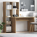 vidaXL Asztal Artisan tölgy Faanyag 138,5 x 55 x 143 cm