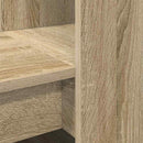 vidaXL Asztal polcokkal Sonoma tölgy 122 x 67 x 145 cm Faanyag