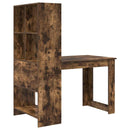 vidaXL Asztal polcokkal Füstölt tölgy 122 x 67 x 145 cm Faanyag
